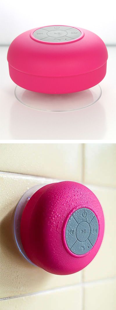 Waterproof bluetooth shower speaker! #product_design