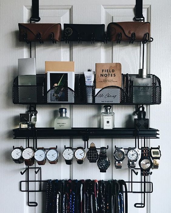 way to utilize otherwise wasted space bro's .... over the door 'hanging shelf' ... especially great for small digs
