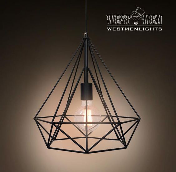 Westmenlights Diamond Geometric Industrial Chandelier Ceiling Pendant – westmenlights--Edison industrial lighting supplier and designer