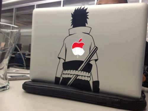 When I get a MacBook Air this winter I'm going to get a decal and I really want this one!!! | Naruto | Sasuke | Anime Merchandise |