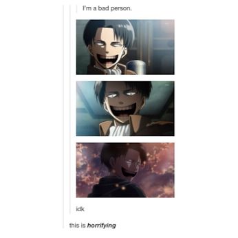 Who ever did this just made Levi like a 100x more creepy and horrific *shuders*