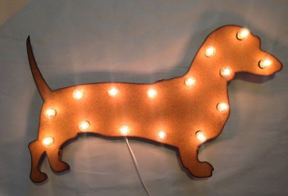 Wiener-dog-lighted-marquee