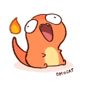 Wiggly and Overly Enthusiastic Charmander GIF
