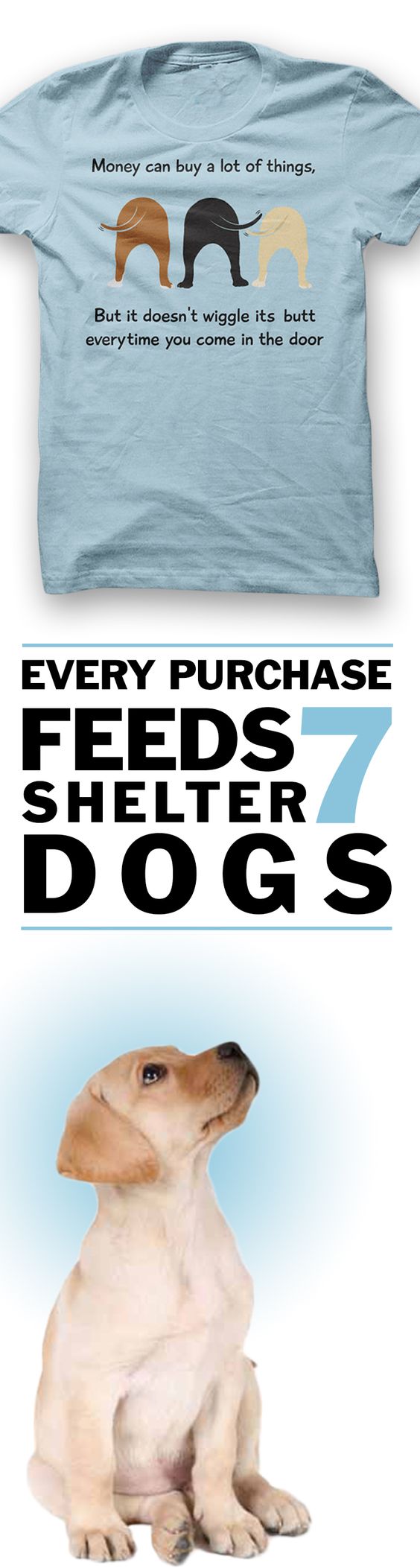 Would you wear this? Every purchase feeds 7 shelter dogs!