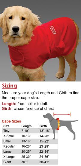 Wrap this cape around your dog to help reduce stress and anxiety. 98% effective!