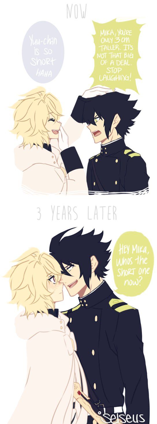 YuuMika | MikaYuu Height Difference Comic by selseus on DeviantArt