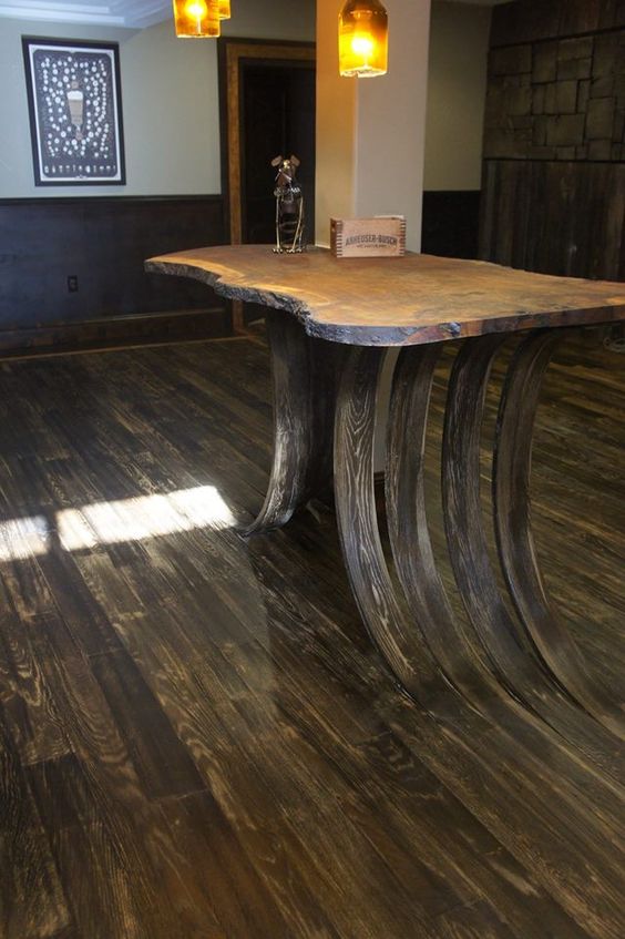Bentwood bar - looks like it just grew out of the floor! Amazing!