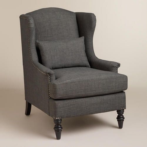 Charcoal Oscar Chair at Cost Plus World Market  #WorldMarket Bed Makeover, Home Decor, Tips & Tricks