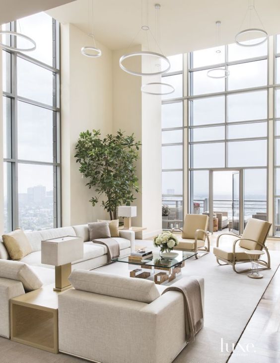 Contemporary White Living Room