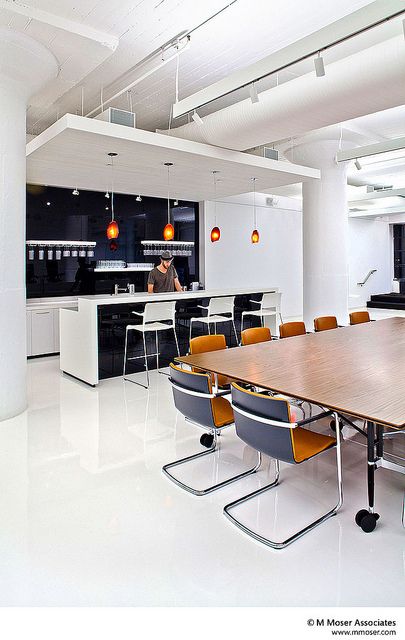 Office designs where workstyle meets lifestyle by M Moser Associates | Interior Design Architecture, via Flickr