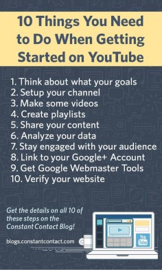 10 Things You Need to Do When Getting Started on #YouTube #socialmedia