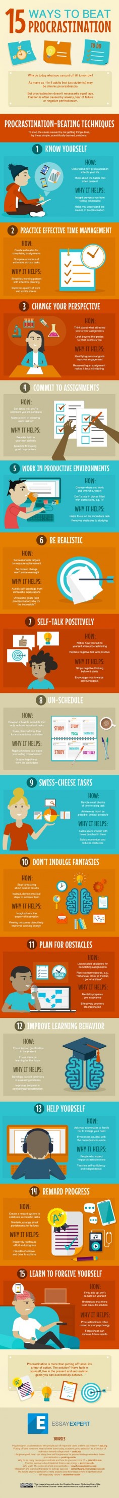 15 Ways to Overcome Procrastination and Get Stuff Done (Infographic) - Assumes you want to not procrastinate, anyway.