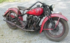 1936 indian sport scout, sort of the Rat Rod of the Indian world.