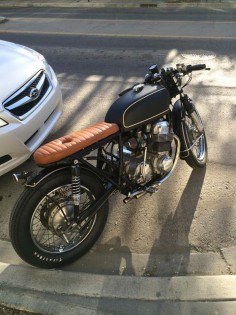 1975 Honda CB750 Brat Style -Photo by Kaetyn St. Hilaire #motorcycles #bratstyle #motos |