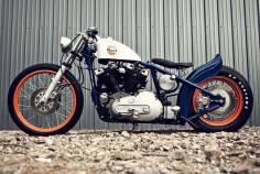 1979 Harley Davidson Ironhead Custom "Steve McQueen / Le Mans" inspired bike.