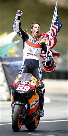 2006 - Nicky Hayden I miss sitting on the Corkscrew hill in the shade watching MotoGp!! I can't believe it has been 9 years ago already since I was there!  The next American in MotoGP? The next COMPETITIVE AMERICAN? Cmon MotoAmerica, get it right!