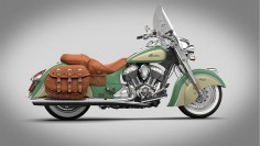 2015 Indian Chief Vintage Willow Green & Ivory Cream Motorcycle : Overview