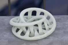 3D printed maze with no beginning and no end.