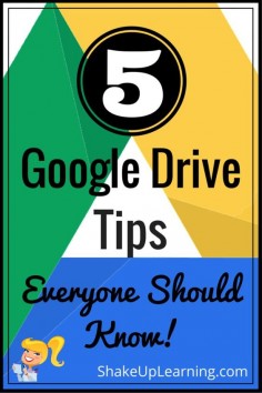 5 #GoogleDrive Tips Everyone Should Know  Google Drive has become an indispensable tool in my digital toolbox. There are so many great Google Drive tips and tricks to share; it’s difficult keep this list of tips at just five!