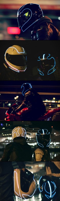 5 Images of a TRON-Inspired Motorcycle Helmet Designed to Keep Riders Safe