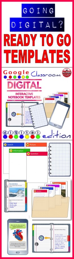 75 pages of digital interactive notebook templates including tabbed organizers, folders and mobile phones. The files are in powerpoint format and come as a zipped file.