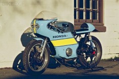A cafe racer in the truest sense of the word: this Honda CB550 is running a high-performance motor under that vintage MV Agusta fairing. Even better, it's a daily rider for Vancouver owner Chris Booth.