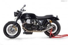 A Griso engine, a Tonti frame and V7 bodywork. The Moto Guzzi 'V12' from Germany's Radical Guzzi workshop is the bike the Mandello Del Lario factory should build.