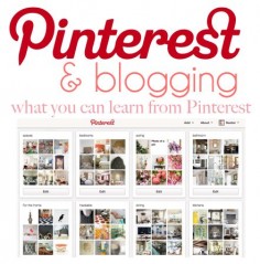 A Post - on how to use Pinterest with your blog.