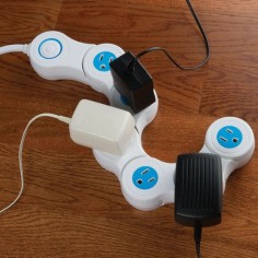 Accommodating Power Strip // Maybe all of our gadgets will fit now!