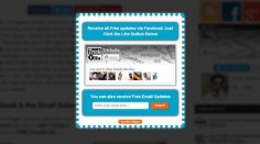 Add popup Facebook like box in blogger site with RSS subscription form it will pop after few second after your site load completely. You can adjust the Facebook like box and RSS pop subscription box popup timing and fading time the widget is completely customizable if you want to customize it more.