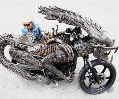 Alien Motorcycle. I wouldn't mess with this dude if I saw him on the road.