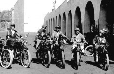 All female motorcycle riders, San Diego, California, ca 1915