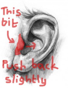 Alternately, push back that little flap of cartilage in your ear and lean in.