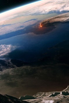 AMAZING!!!! Eruption from space