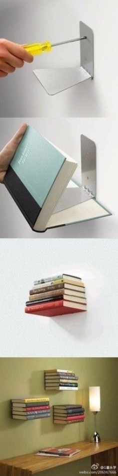 An easy and literal bookshelf. | Community Post: 41 Creative DIY Hacks To Improve Your Home