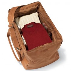 Another option for a weekender bag. Looking for something that will last a lifetime (style and durability). The Widemouth Leather Weekend Bag - Hammacher Schlemmer