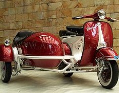 - Piaggio Vespa Scooter and Sidecar