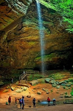 Ash Cave - Hocking Hills State Park - Ohio. (so many other things to see in this park too) ---- (fall)