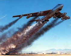 B-47 take off with rocket assistance