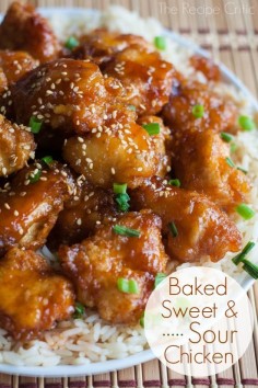 Baked Sweet and Sour Chicken at   You can make amazing restaurant quality chicken at home that is absolutely fantastic!