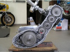 Benelli Leoncino 125 corsa 1955 What a nice timing gears design !