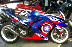 Best Kawasaki Zx6r Fairings - Cheap Paint Captain America Fairing Kit for Kawasaki Ninja Online with $| DHgate