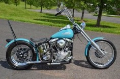biker excalibur II: 1949 HARLEY DAVIDSON PANHEAD SHOVELHEAD CHOPPER by American classic motors