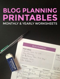 Blog Planning (with printables!) // what has worked for me #blog #planner #plan