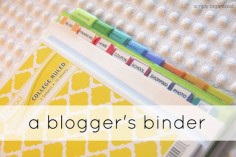 Blogger binder