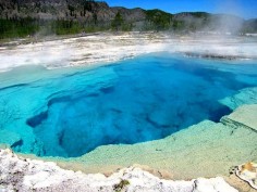 Blue, Blue Sapphire Pool, Biscuit Basin, Yellowstone National Park by moonjazz