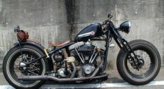 Bobber Inspiration | Harley-Davidson shovelhead bobber | Bobbers and Custom Motorcycles