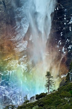 Bridal Fall at Yosemite National Park, California, USA