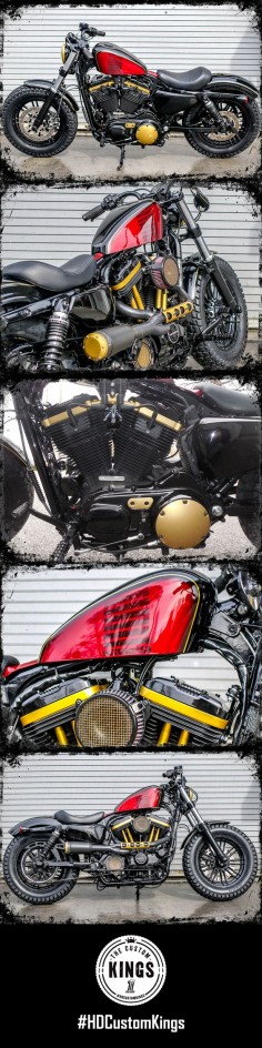 Built on the foundation of simple yet functional, Southside Harley-Davidson's Forty-Eight stays true to its roots. | Harley-Davidson #HDCustomKings