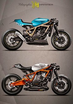 Cafè Racer Concepts - KTM 1190 RC8 by Holographic Hammer
